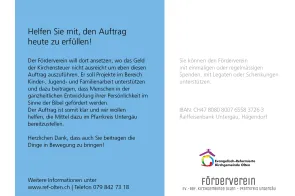Flyer F&ouml;rderverein Rueckseite neue Kontonummer (Foto: Florian Kunz)
